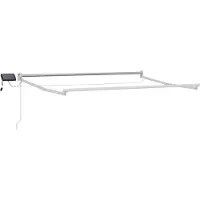 vidaXL Store à bras articulés manuel avec LED rouges et blanches, 3 x 2,5 m