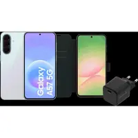 Samsung Galaxy A57 128 Go Bleu Clair 5G + Pack d'Accessoires de Base