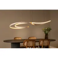 Lucide Lumière suspendue LED moderne Slalom Sable avec effet