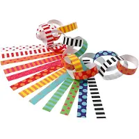 Creativ Company Bandes de papier - imprimées, 2400pcs.