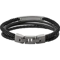 Fossil Bracelet noir / argent
