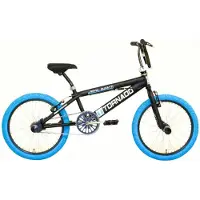 Royal Langnickel Royal Freestyle BMX 20 - Bugatti - Matt Black avec pneus bleus