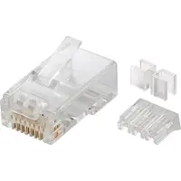 Goobay Connecteur RJ45 - 10 pièces - Cat6 - Cat7