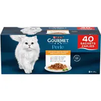 Gourmet Perle Les Filettines en sauce - dinde, canard, thon, agneau - pâtée pour chat