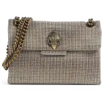 Kurt Geiger pour femme. 3036240609 Sac en toile beige Mini Kensington (OSFA), Casuel, Tissu