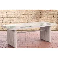CLP Table Fontana XL : Couleur - blanc perle