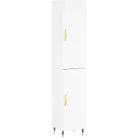 vidaXL Highboard blanc 34,5x34x180 cm Bois composite
