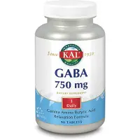 Kal Comprimés Gaba 750mg Amino Acid 90 Unités