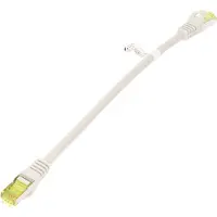 Goobay Câble patch RJ45 CAT 6A S/FTP (PiMF), 500 MHz avec câble brut CAT 7, gris, 25 m - Gaine de câble sans halogène LSZH, cuivre, connecteur RJ45 (CAT 6A)