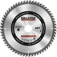 Kreator Lame de scie pour Bois 210 x 30 x 2,2 mm 60T
