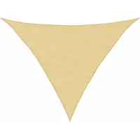 vidaXL Voile d'ombrage sable 3,5x3,5x4,9 m 100 % polyester oxford