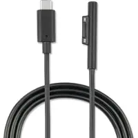 4smarts Câble de recharge Microsoft Surface Connect vers USB Type-C 5 A, 1 m, noir
