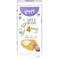 Bella Baby Happy Soft&Delicate couches jetables équipées de canaux Maxi Plus 9-15 kg 56 pcs