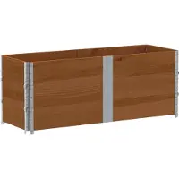 vidaXL Jardinière marron 150x50 cm bois massif de pin
