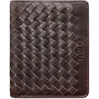 Mano Cuir porte-monnaie Don Luca Coin Wallet with Flap Dark Brown marron foncé