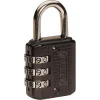 ABUS Serrure à combinaison 715/20 Noir Acier Zinc (2 cm)