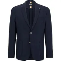 BOSS Blazer Slim en mohair stretch à micro motif