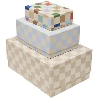OYOY MINI Boîtes de rangement L31 x W22 x H14 multicolore