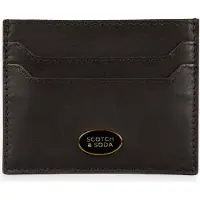 Scotch & Soda Cuir porte-cartes Leather Cardholder Walnut brun multicolore