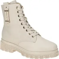 s.Oliver Bottines à lacets mastic / or