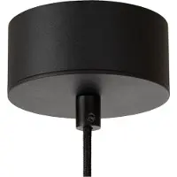 Lucide Lampe pendante de conception Kenneth noir Ø 80cm