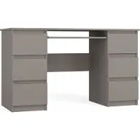 Top E Shop Bureau d'ordinateur HOLLOW - gris