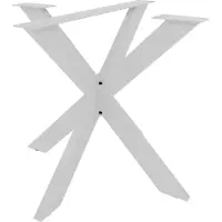 CLP Pieds de table Biloxi en forme d'étoile,blanc S