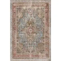 Bamyum Avlin Bedruckter Teppich Chenille-Druck Maschinell Hergestellt 80 x 150 cm (80 x 150 cm)