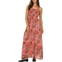 ONLY Robe 'ONLElena' bleu roi / orange foncé / rouge clair / rouge foncé
