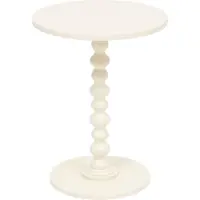 Atmosphera Créateur d'intérieur® Table pliante ALIX avec pied décoratif, Ø 38 cm, blanc