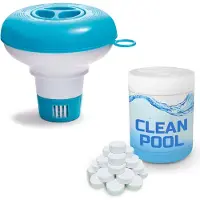 Intex Distributeur flottant de produits chimiques + 0,5 kg de pastilles multifonctions