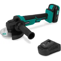 Vonroc Meuleuse d'angle sans fil - Ø125 mm | Avec batterie 2,0 Ah et chargeur rapide