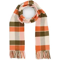 s.Oliver Écharpe beige chiné / marron chiné / gris chiné / orange chiné