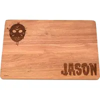 W M Widdop 13 Vendredi - Jason et le masque - Planche à découper en bois