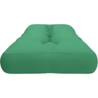 vidaXL Coussin de palette vert 120x40x12 cm tissu