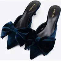 WITTCHEN Escarpins pour femme avec nud, bleu marine, en tissu bleu marine