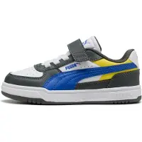 Puma Caven III Block AC+ PS Klittenband Laag - Donkergrijs - Maat 28