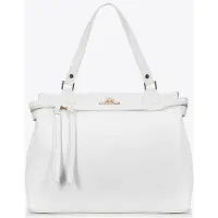 WITTCHEN Valise pour femme en cuir de vachette naturel, blanche, cuir naturel