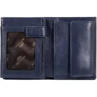 WITTCHEN Portefeuille pour homme en cuir, bleu marine, cuir naturel