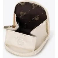 WITTCHEN Portefeuille pour femme en cuir avec fermeture à glissière, cuir naturel couleur crème