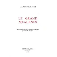 Nizet Le Grand Meaulnes