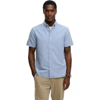 Superdry Homme Chemise Oxford Preppy à Manches Courtes Light Blue Taille: Xxxl