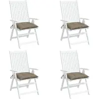 vidaXL Coussins de palette lot de 4 taupe 50x50x7 cm tissu oxford