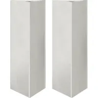 vidaXL Jardinières 2 pcs triangulaire 30x26x75 cm acier inoxydable
