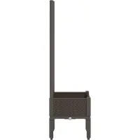 vidaXL Jardinière avec treillis marron 40x40x142 cm PP