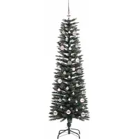 vidaXL Sapin de Noël artificiel avec 150 LED Vert 43 x 43 x 150 cm
