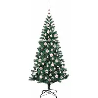 vidaXL Sapin de Noël artificiel pré-éclairé vert 180 cm