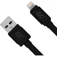 Green Cell GC Lightning 25cm USB Câble Chargeur Cable pour Apple iPhone 12 11 SE Pro/Max iPhone X XR XS Max iPhone 8 7 Plus iPhone 6 6S 5 5C 5S Plus iPad Air/Pro/Mini iPod Nano/Touch