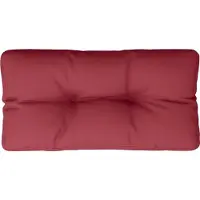 vidaXL Coussin de palette rouge bordeaux 80x40x12 cm tissu