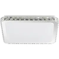 LINDBY Plafonnier , Lorand, dimmable, Blanc, Salon / séjour, Cristal, Moderne